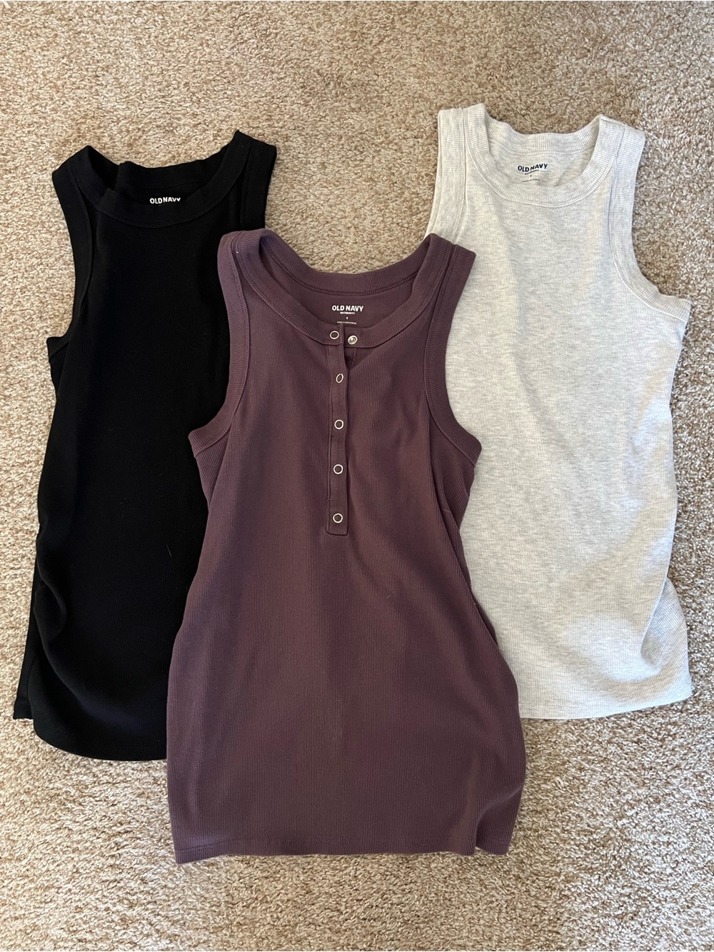 Lot of 3 Old Navy Maternity Tank Tops